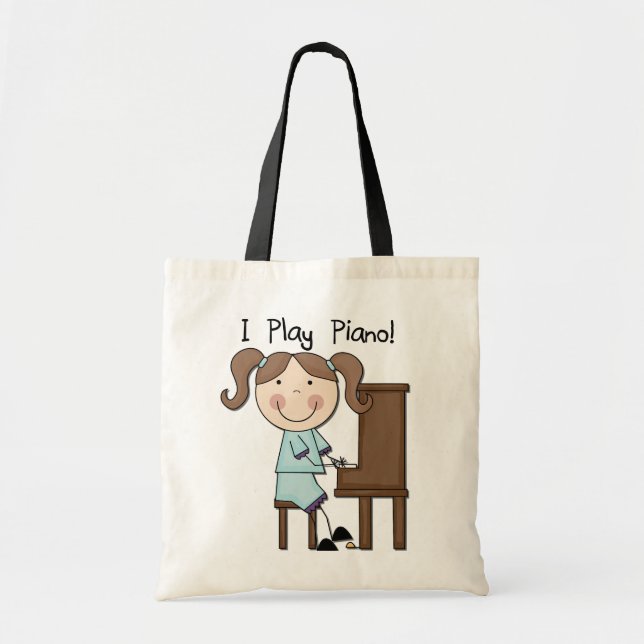 Bolsa Tote Piano - camiseta e presentes fêmeas (Frente)
