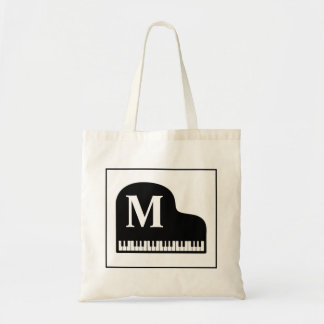 Bolsa Tote Piano Monograma Personalizado Pianista