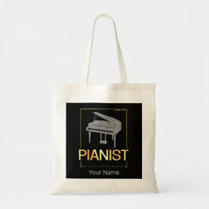 Bolsa Tote Piano Nascer A Ser Pianista Músico Vintage Design