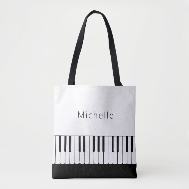 Bolsa Tote Piano Personalizado (Frente)