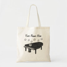 Piano Personalizado Tote Bag Pianista Presente