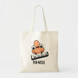 Bolsa Tote Pianose Engraçado Piano Nose Pun