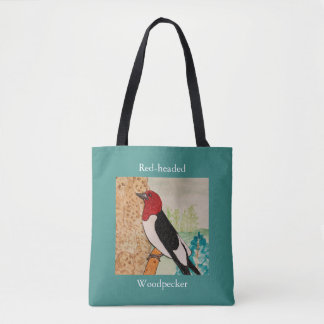 Bolsa Tote Pica-pau-de-cabeça-vermelha