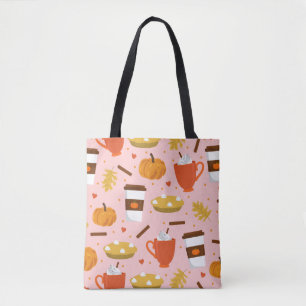 Bolsa Tote pice rosa-abóbora