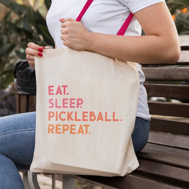 Bolsa Tote Pickleball: Coma a Tote Bag de Repetição de Pickle (Criador carregado)