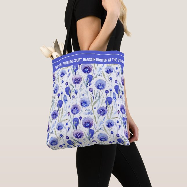 Bolsa Tote Pickleball de flor da seringa (Close Up)