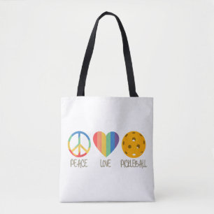 Bolsa Tote Pickleball de Paz e Amor