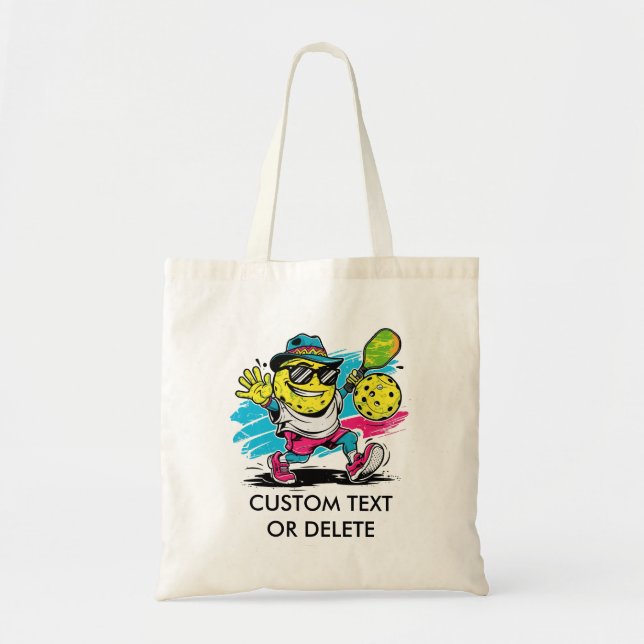 Bolsa Tote pickleball engraçado (Frente)