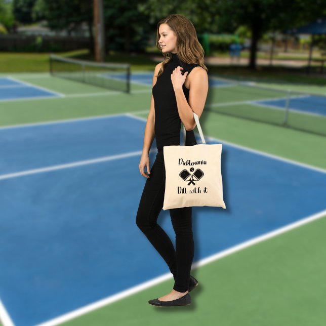 Bolsa Tote Pickleball Picklemania Dill Com Tiro Engraçado (Criador carregado)