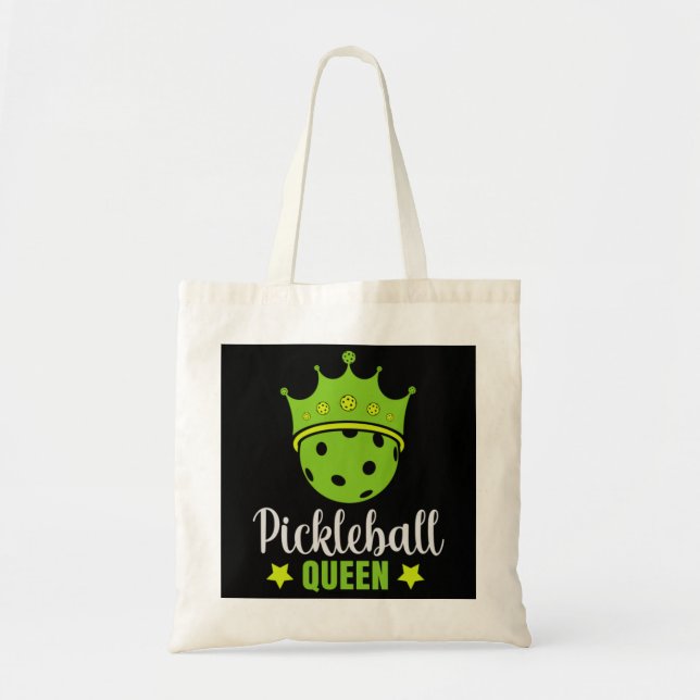Bolsa Tote Pickleball Queen Funny Pickle Queen (Frente)
