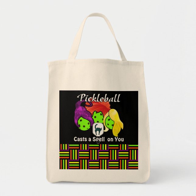 Bolsa Tote Pickleball Sister Witches Halloween (Frente)