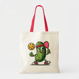 Bolsa Tote Picles engraçados jogando picleball