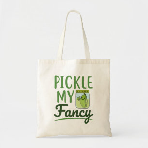 Bolsa Tote Picles Meu Rico Pickles Sobre Um Belo Jar Verde