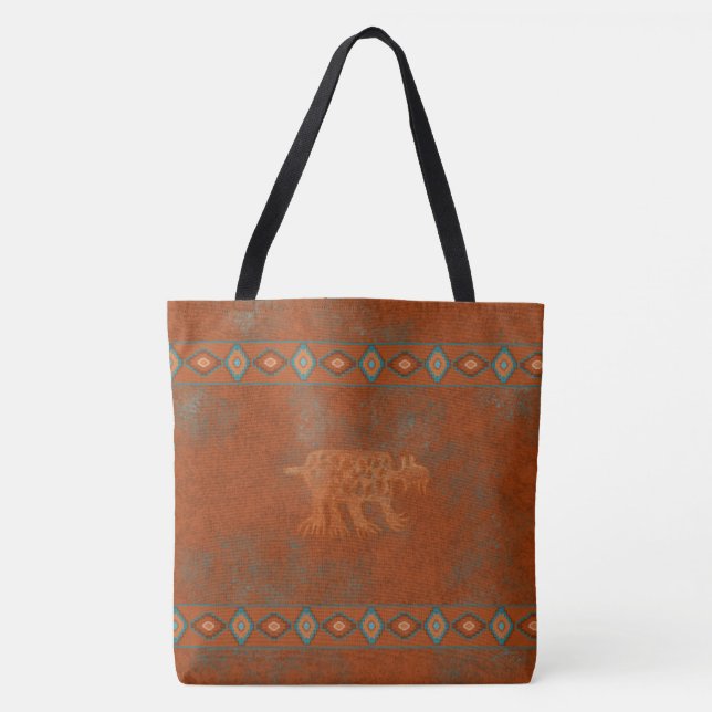 Bolsa Tote Pictograma de Lince dos Canions do Sudoeste (Frente)