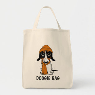 Bolsa Tote Piebald Dachshund  Cão Hipster