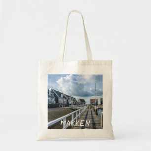 Bolsa Tote Píer de madeira em Marken, Países Baixos