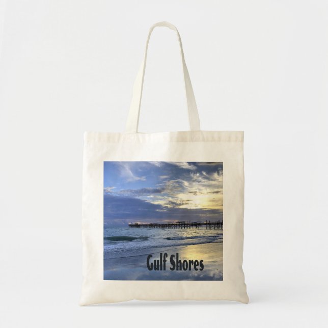 Bolsa Tote Pier Sunrise Praia do Alabama Shores (Frente)