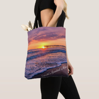 Bolsa Tote Pier Sunset bonito na Califórnia