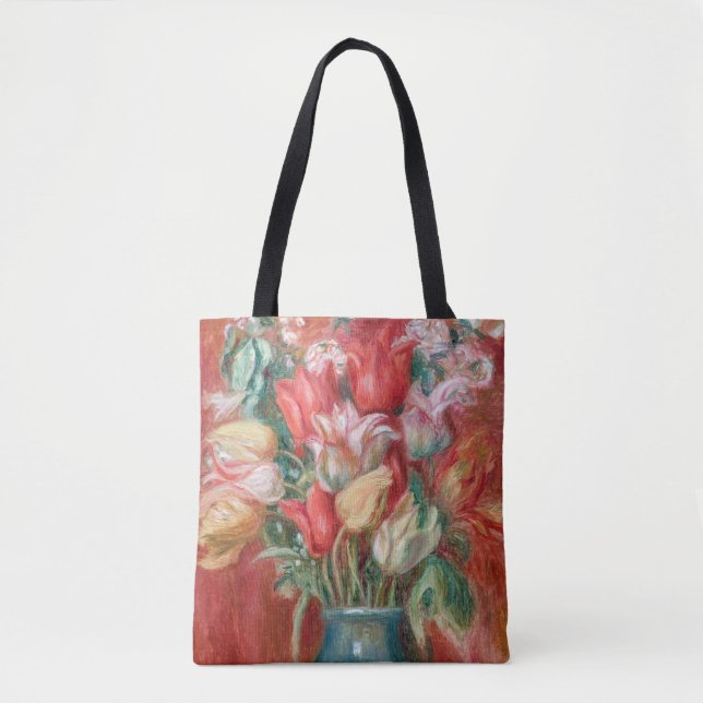 Bolsa Tote Pierre-Auguste Renoir - Buquê Tulip (Frente)