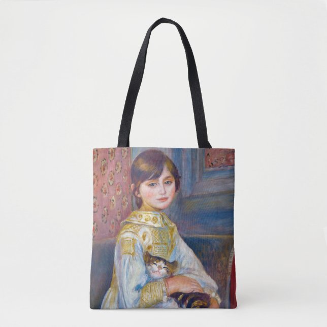 Bolsa Tote Pierre-Auguste Renoir - Criança com Gato (Frente)