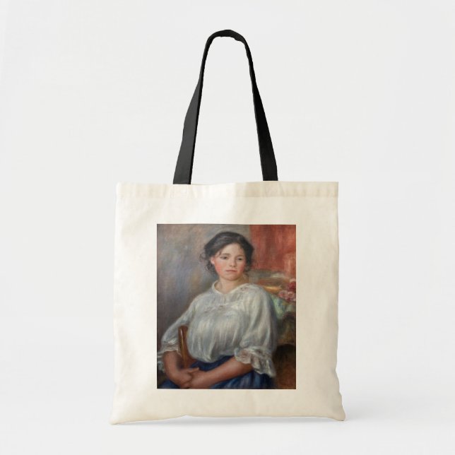 Bolsa Tote Pierre-Auguste Renoir - Jovem Mulher Sentada (Frente)