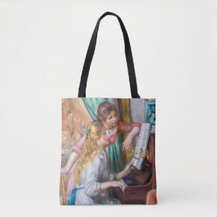 Bolsa Tote Pierre Auguste Renoir - Jovens Meninas no Piano