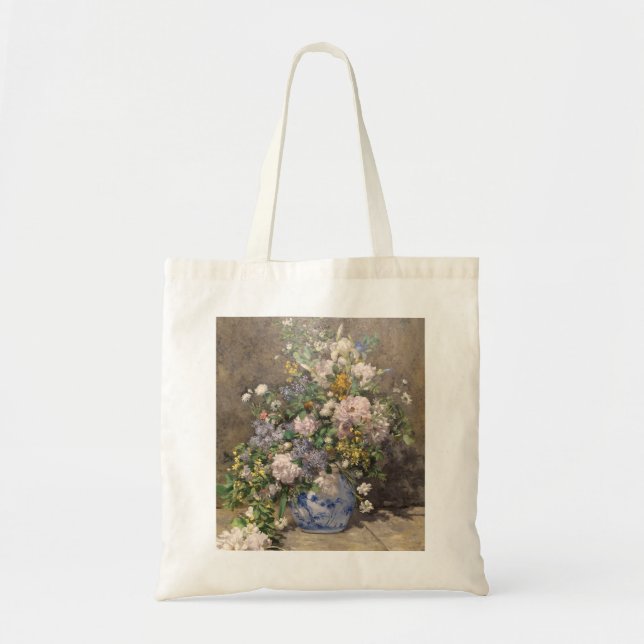 Bolsa Tote Pierre-Auguste Renoir Primavera Buquê (Frente)