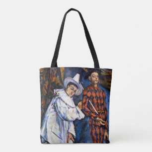 Bolsa Tote Pierrot e Arlequim, Mardi Gras de Paul Cezanne