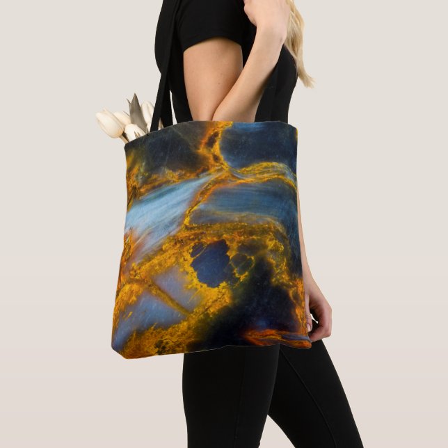 Bolsa Tote Pietersite com veios laranja (Close Up)