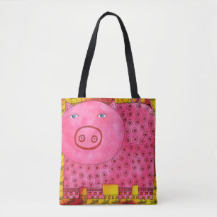Bolsa Tote Pig Pigmento Aquarela Padronizado