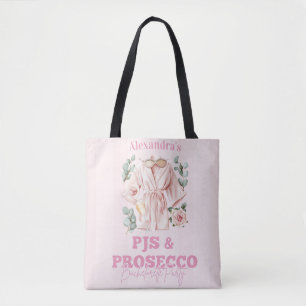 Bolsa Tote Pijamas e Prosecco Despedida de Solteira