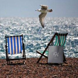 Bolsa Tote Pilates lover Floral monogram watercolor gray