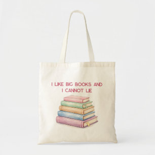Bolsa Tote Pilha de livros Presente engraçado para amante de