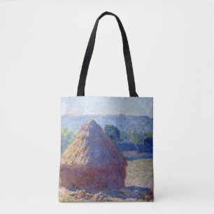 Bolsa Tote Pilhas de trigo (fim do Verão), Monet