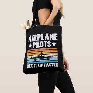 Bolsa Tote Pilotos de avião levantam avião de avião mais rápi