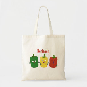 Bolsa Tote Pimenta-de-sino-branco capsicum trio cantando cart