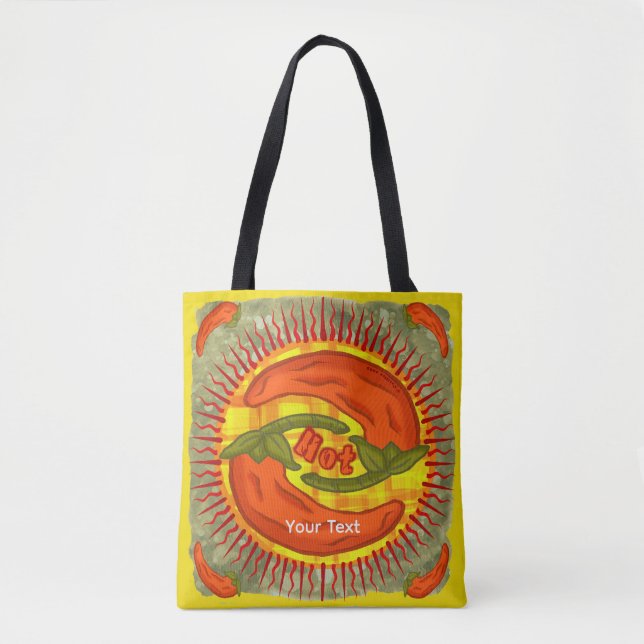 Bolsa Tote Pimenta quente yin yang (Frente)