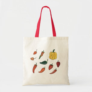 Bolsa Tote Pimentos Quentes Tote Bag