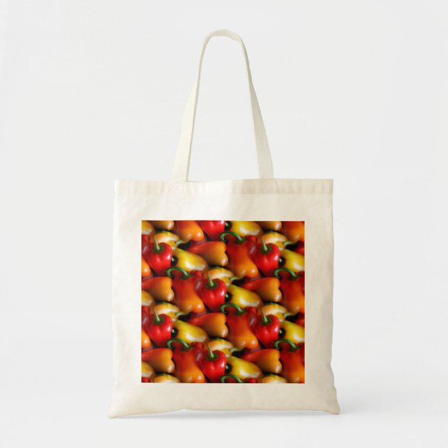 Bolsa Tote Pimentos vermelhos e amarelos (Frente)
