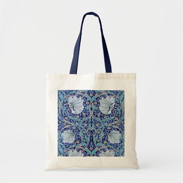 Bolsa Tote Pimpernel Blue, William Morris (Frente)