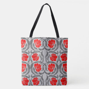 Bolsa Tote Pimpernel de William Morris, cinzas de prata e