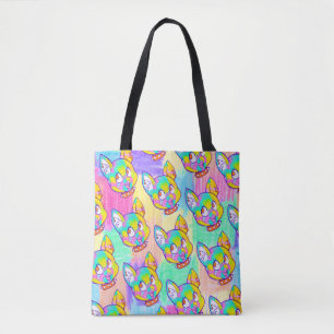Bolsa Tote Pinata Kitten Doodle Dreamcore