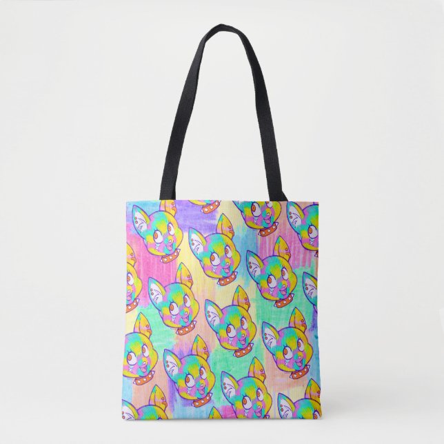 Bolsa Tote Pinata Kitten Doodle Dreamcore (Frente)