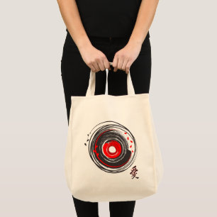 Bolsa Tote Pincel Pintou Registro De Vinilo Com A Palavra Amo