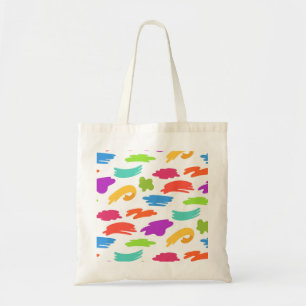 Bolsa Tote Pinceladas coloridas de desenho animado
