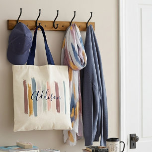 Bolsa Tote Pinceladas pastéis personalizadas