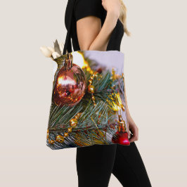 Bolsa Tote Pine Bauble e Garland de Natal