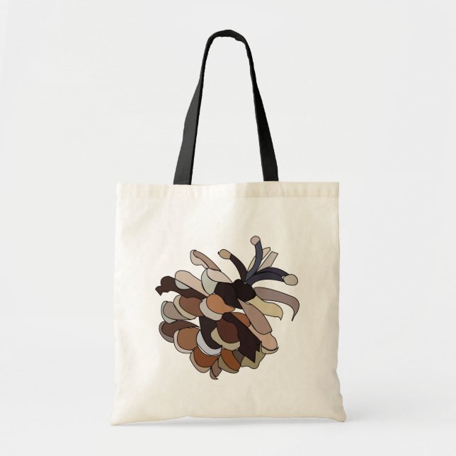 Bolsa Tote Pine Cone Fofo Natureza (Frente)