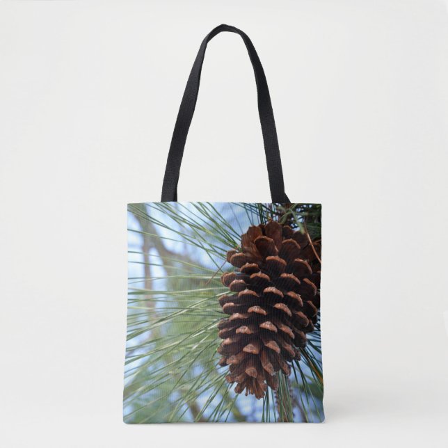 Bolsa Tote Pine Cone por toda a impressão (Frente)