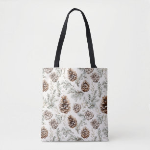 Bolsa Tote Pine de Natal Cones